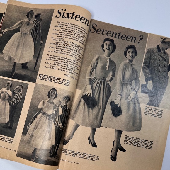 Vintage 1954 WOMAN Magazine – Christian Dior Guide to Style • Mid-Century - Picture 8 of 16